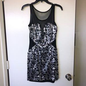 Trixxi Sequin Mesh women’s dress size 9